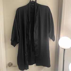 Victoria's Secret black Satin Robe